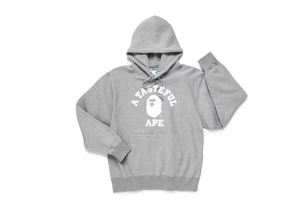JJJJJOUND x BAPE - RELAXED CLASSIC COLLEGE PULLOVER HOODIE