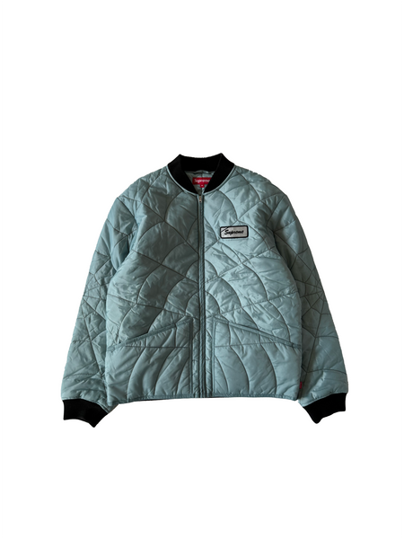 Supreme Spider Web Quilted Work Jacket Ice Men's - SS19 - US M